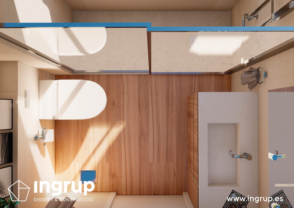 02 interiorismo render 3d baño lavabo wc diseno propio integral ingrup estudio diseno construccion retail granollers barcelona